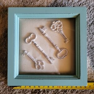 Aqua Framed KEY Art 6 X 6